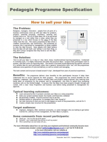 Image for High-level business presentations. Selling your idea to senior management