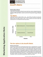 Image for Ansoff’s Matrix